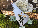 New Hampshire State Metal Kayaking Ornament