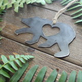 Bear Metal Steel Ornament