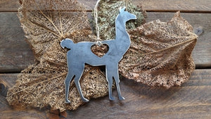 Llama Metal Ornament