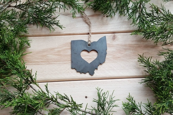 Ohio State Metal Ornament