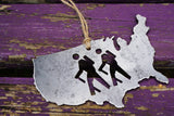 United States of America Ornament with Hikers
