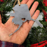 Alaska State Anchorage Metal Ornament
