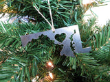 Maryland State Metal Ornament