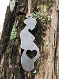 Pregnancy Mom to Be Raw Steel Ornament with Customizable option