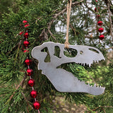 Dinosaur Skull Metal Ornament