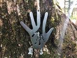 Human Alien Hand Metal Ornament