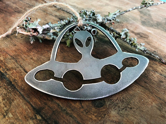 Spacecraft UFO Alien Ornament