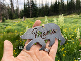 Mama Bear Metal Ornament