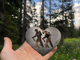 HIkers Ornament in Heart