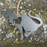 Cat Metal Steel Ornament