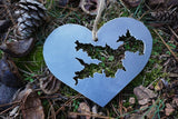 Lake Arrowhead Metal Heart Ornament