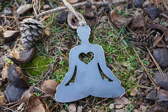 Yoga Ornament with Heart