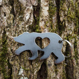 Bear Metal Steel KeyChain