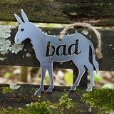 Bad Ass Donkey Metal Steel Ornament