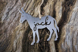 Jack Ass Donkey Metal Ornament