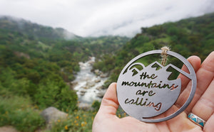 Mountains Are Calling Ornament