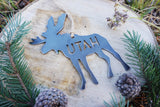 Utah Moose Metal Ornament