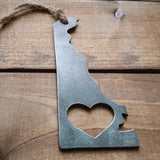 Delaware State Metal Ornament